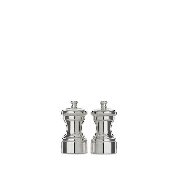 summerill & bishop Peugeot Mignonnette Silver Plated Salt & Pepper Mill Set 10cm