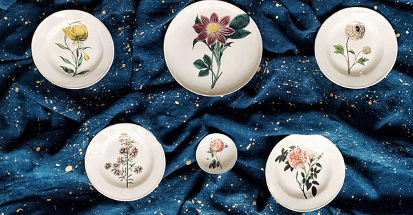 Summerill & Bishop Pink Flower Plate By Astier De Villatte 26cm