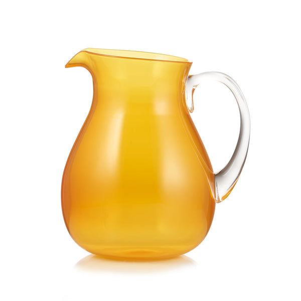 summerill & bishop Recycled Plastic Bobby Pitcher in Mustard Yellow