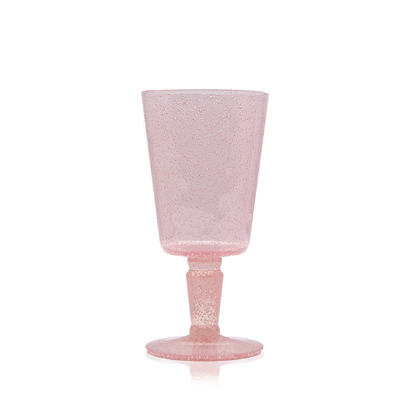 summerill & bishop Recycled Plastic Bobby Wine Glass in Rose Pink