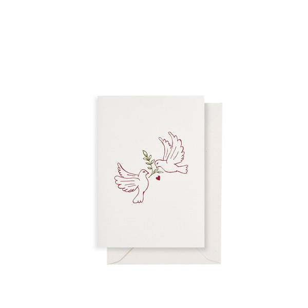 summerill & bishop 'Red Doves' Greeting Card 15cm x 10cm (A6)
