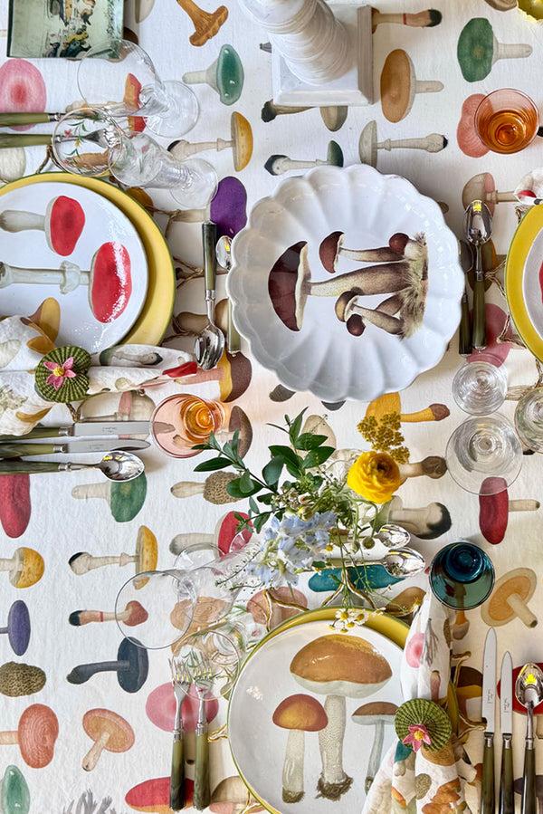 Summerill & Bishop Red Mushroom Dessert Plate By Astier De Villatte 24cm