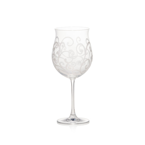 summerill & bishop Ribbon Hand-Engraved Red Wine Glass 24cm