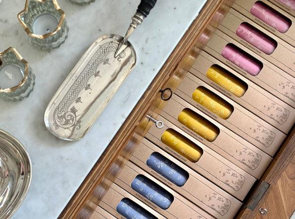 Summerill & Bishop S&B Bergamot & Orange Scented Drawer Liners In Yellow 5 Sheets 50x35cm