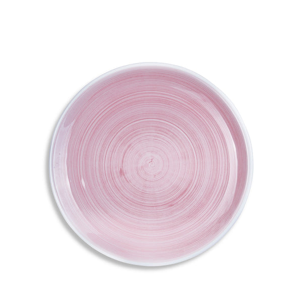 Summerill & Bishop S&B 'Brushed' Ceramic Dinner Plate In Pastel Pink 30cm