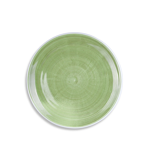 summerill & bishop S&B 'Brushed' Ceramic Dinner Plate in Season Green 28cm