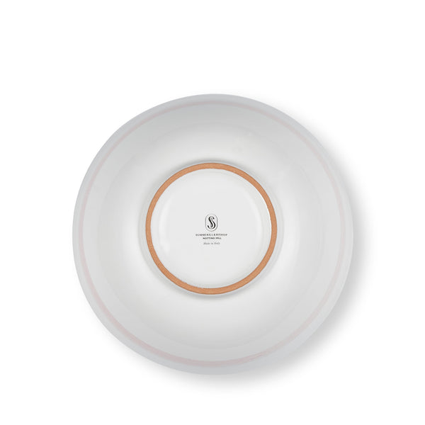 Summerill & Bishop S&B 'Brushed' Ceramic Serving Bowl In Pastel Pink 30cm