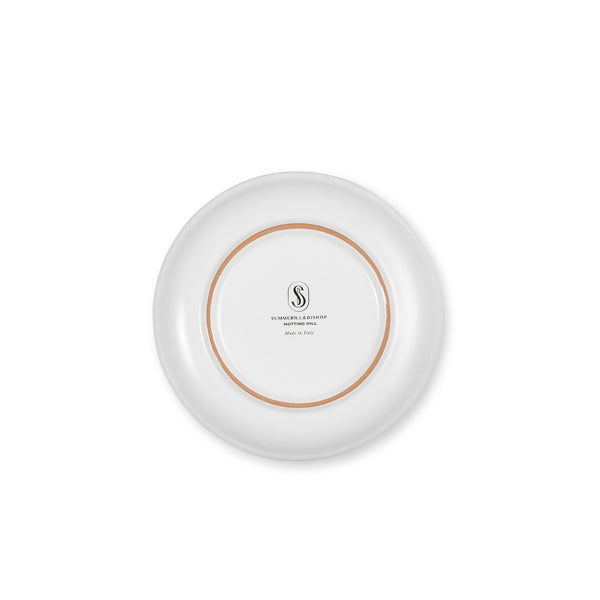 Summerill & Bishop S&B 'Brushed' Ceramic Side Plate In Yellow 21cm