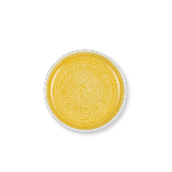 summerill & bishop S&B 'Brushed' Ceramic Side Plate in Yellow 21cm