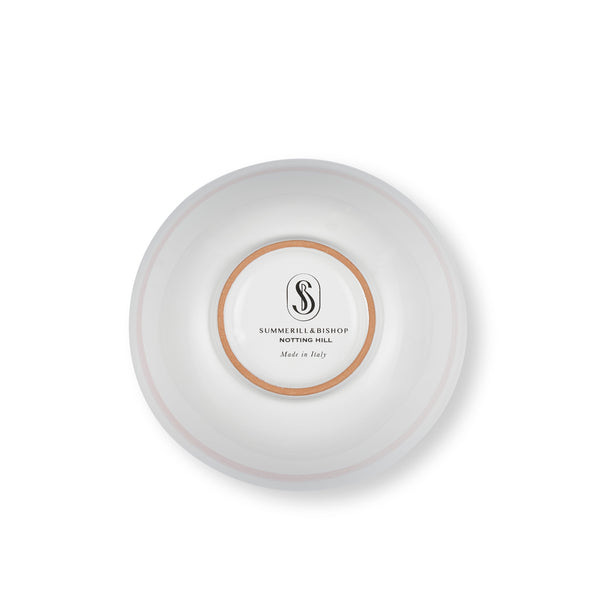 Summerill & Bishop S&B 'Brushed' Ceramic Soup Bowl In Pastel Pink 16cm