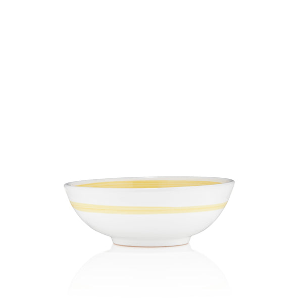 summerill & bishop S&B 'Brushed' Ceramic Soup Bowl in Yellow 16cm