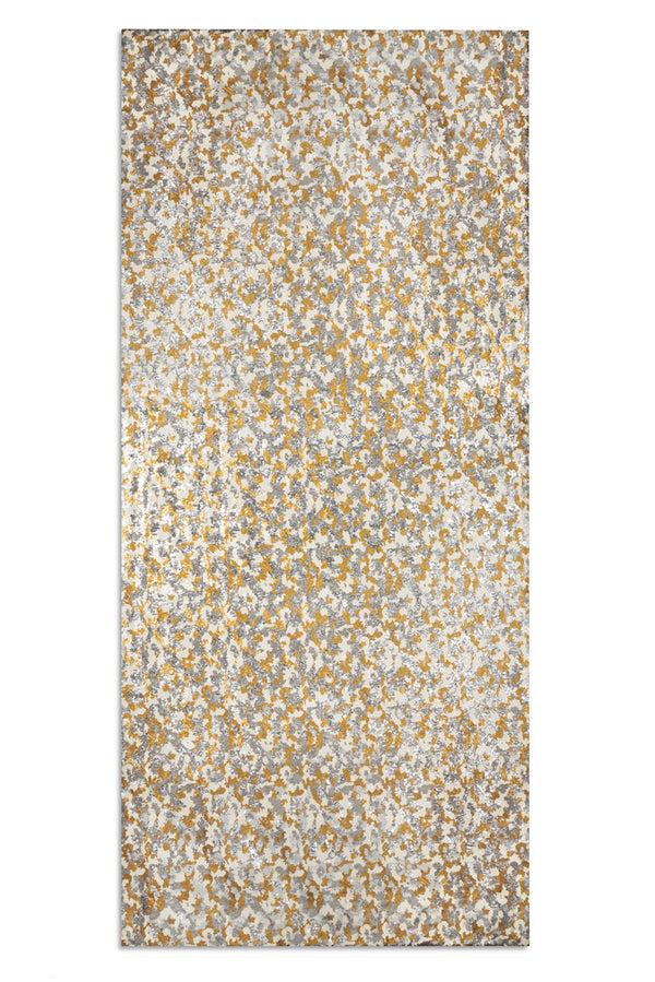 summerill & bishop S&B Couture: 'London Plane' Sequin Table Gown in Gold Silver and White