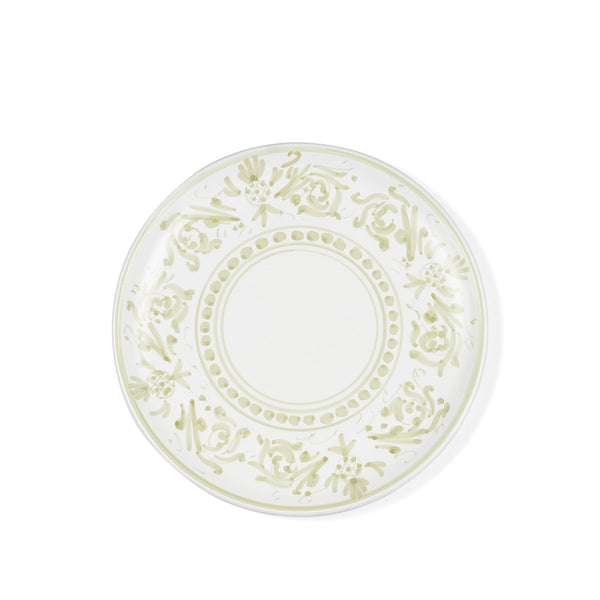 summerill & bishop S&B Decorated Dinner Plate in White With Season Green Pattern 26cm