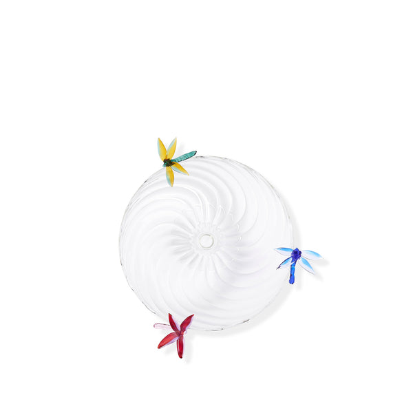 Summerill & Bishop S&B Exclusive Handblown Glass Dragonflies Fruit Platter