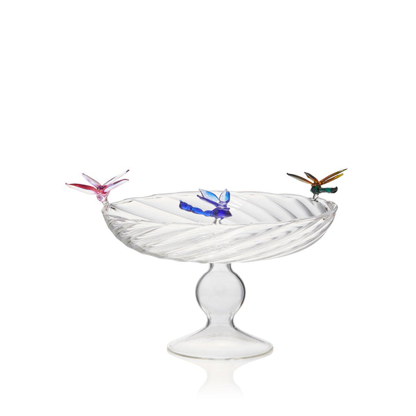 summerill & bishop S&B Exclusive Handblown Glass Dragonflies Fruit Platter