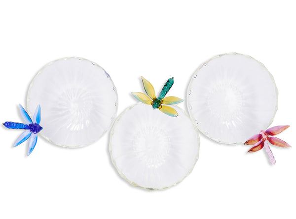 Summerill & Bishop S&B Exclusive Handblown Glass Dragonfly Bowl In Blue