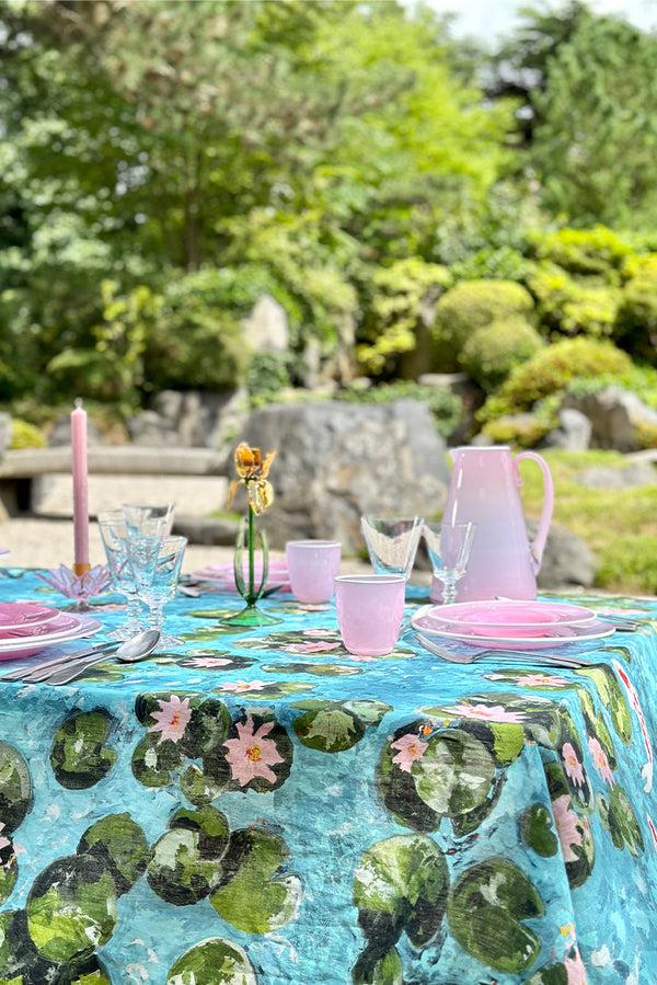 Summerill & Bishop S&B Exclusive Handblown Murano Iris Candlestick In Pink 27cm