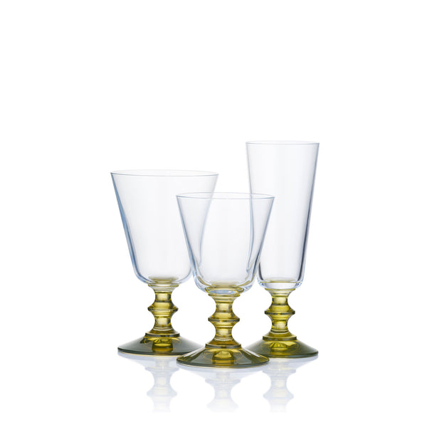 Summerill & Bishop S&B Exclusive Olive Green Stem Glass Red Wine 240ml