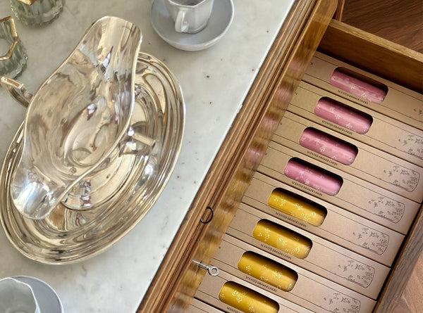 Summerill & Bishop S&B Rose & Peony Scented Drawer Liners In Pink 5 Sheets 50x35cm