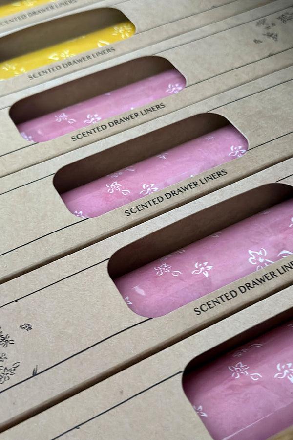 Summerill & Bishop S&B Rose & Peony Scented Drawer Liners In Pink 5 Sheets 50x35cm