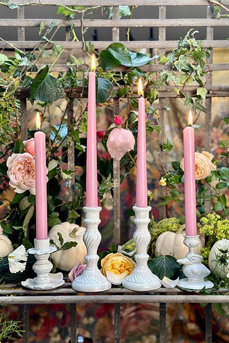 Summerill & Bishop S&B Set Of 2 Straight Candles In Blue 25cm