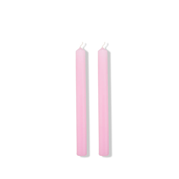Summerill & Bishop S&B Set Of 2 Straight Candles In Pink 25cm
