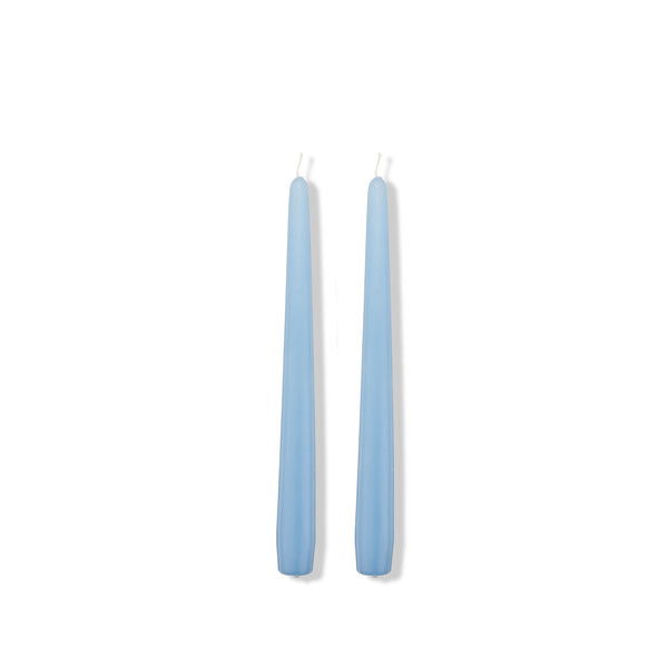 Summerill & Bishop S&B Set Of 2 Tapered Candles In Blue 25cm