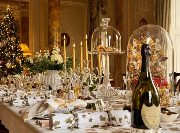 Summerill & Bishop S&B Set Of 2 Tapered Candles In Gold 25cm