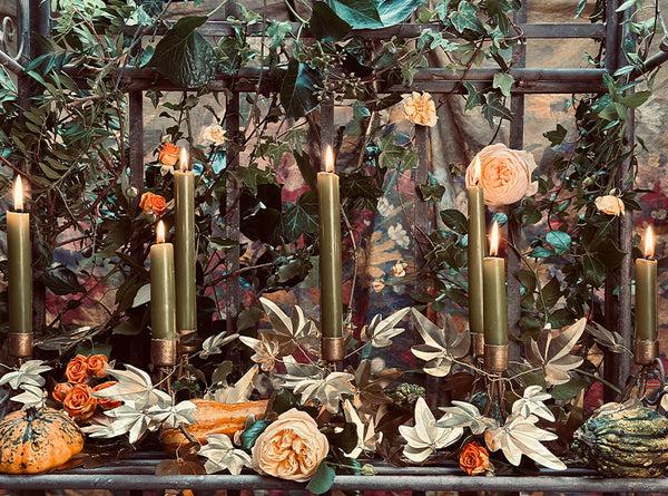 Summerill & Bishop S&B Set Of 2 Tapered Candles In Pink 25cm