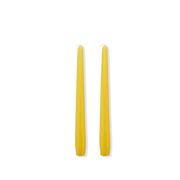 Summerill & Bishop S&B Set Of 2 Tapered Candles In Yellow 25cm