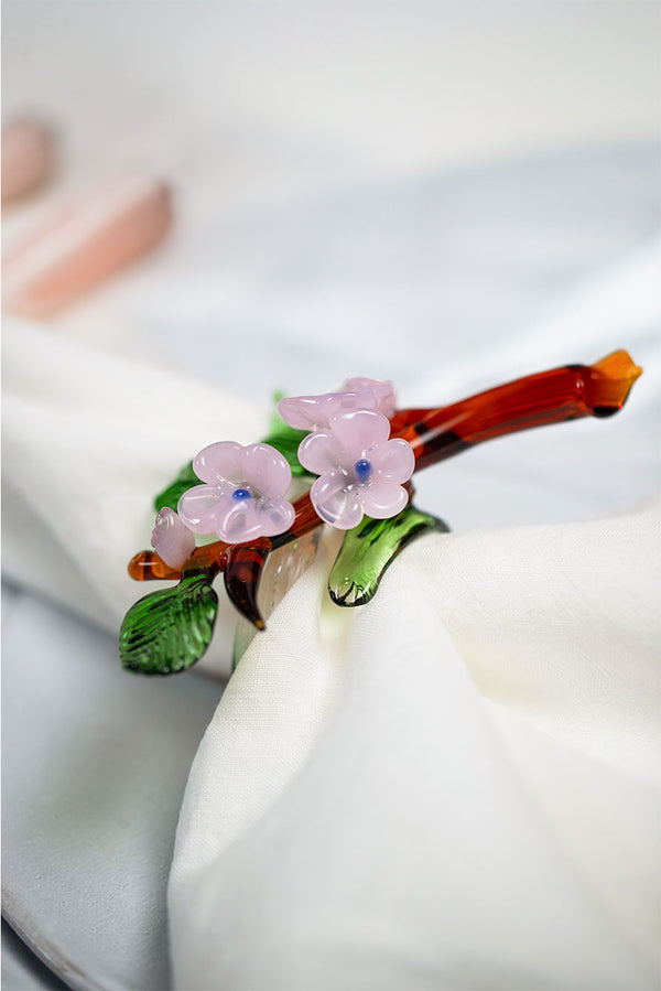 Summerill & Bishop S&B X Casarialto 'Blossom' Handblown Glass Napkin Ring