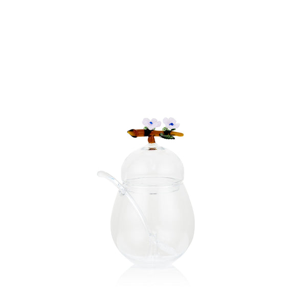 summerill & bishop S&B x Casarialto 'Blossom' Handblown Glass Sugar Bowl & Spoon