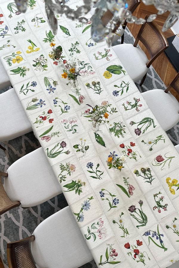 Summerill & Bishop S&B X John Derian 'Botanical Tiles' Round Cork-Backed Placemat 34cm