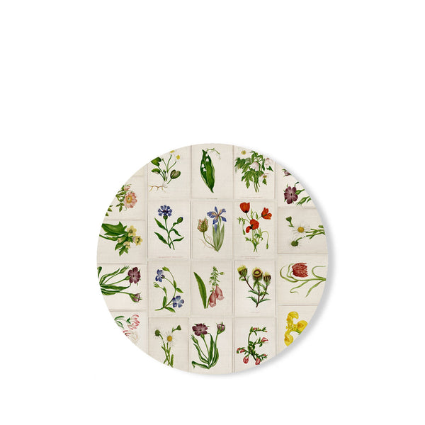 summerill & bishop S&B x John Derian 'Botanical Tiles' Round Cork-Backed Placemat 34cm
