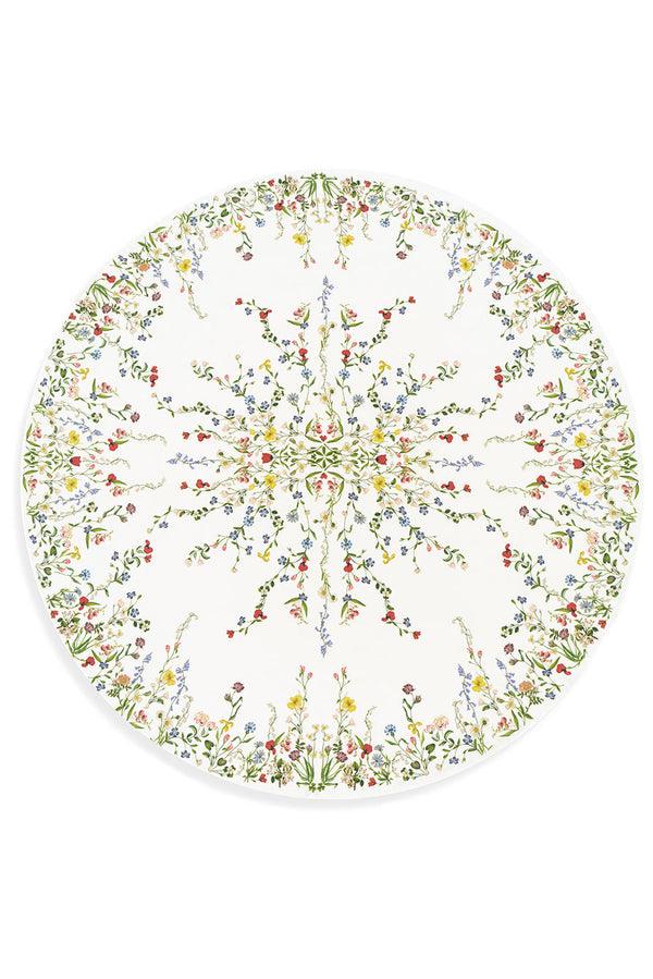 summerill & bishop S&B x John Derian 'Botanical Wildflower' Round Linen Tablecloth 260cm