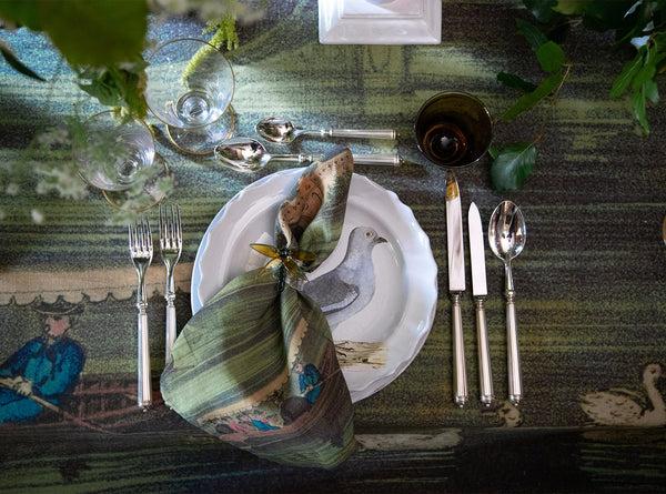 Summerill & Bishop S&B X John Derian 'Central Park' Linen Napkin 50x50cm