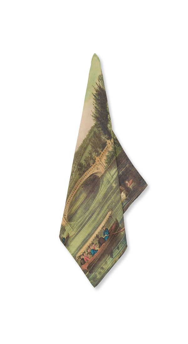 summerill & bishop S&B x John Derian 'Central Park' Linen Napkin 50x50cm