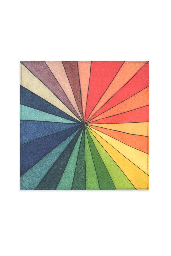 Summerill & Bishop S&B X John Derian 'Colour Wheel' Linen Napkin 50x50cm
