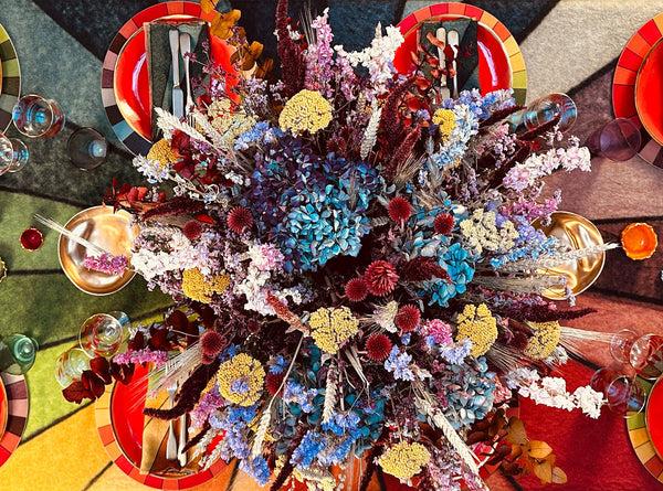 Summerill & Bishop S&B X John Derian 'Colour Wheel' Linen Napkin 50x50cm