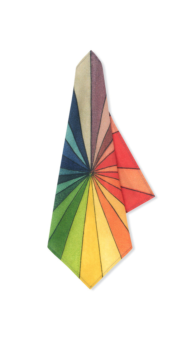 summerill & bishop S&B x John Derian 'Colour Wheel' Linen Napkin 50x50cm