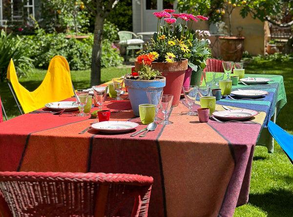 Summerill & Bishop S&B X John Derian 'Colour Wheel' Linen Tablecloth