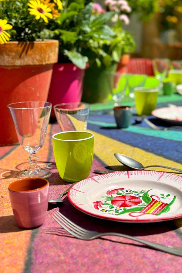 Summerill & Bishop S&B X John Derian 'Colour Wheel' Linen Tablecloth