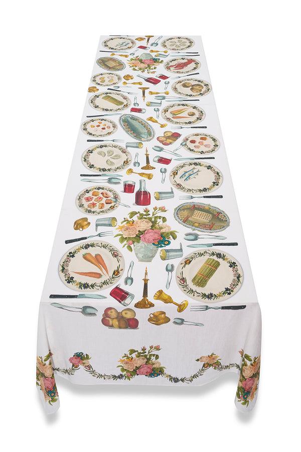 Summerill & Bishop S&B X John Derian 'Feast' Linen Tablecloth