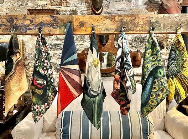 Summerill & Bishop S&B X John Derian 'Happy' Linen Napkin 50x50cm