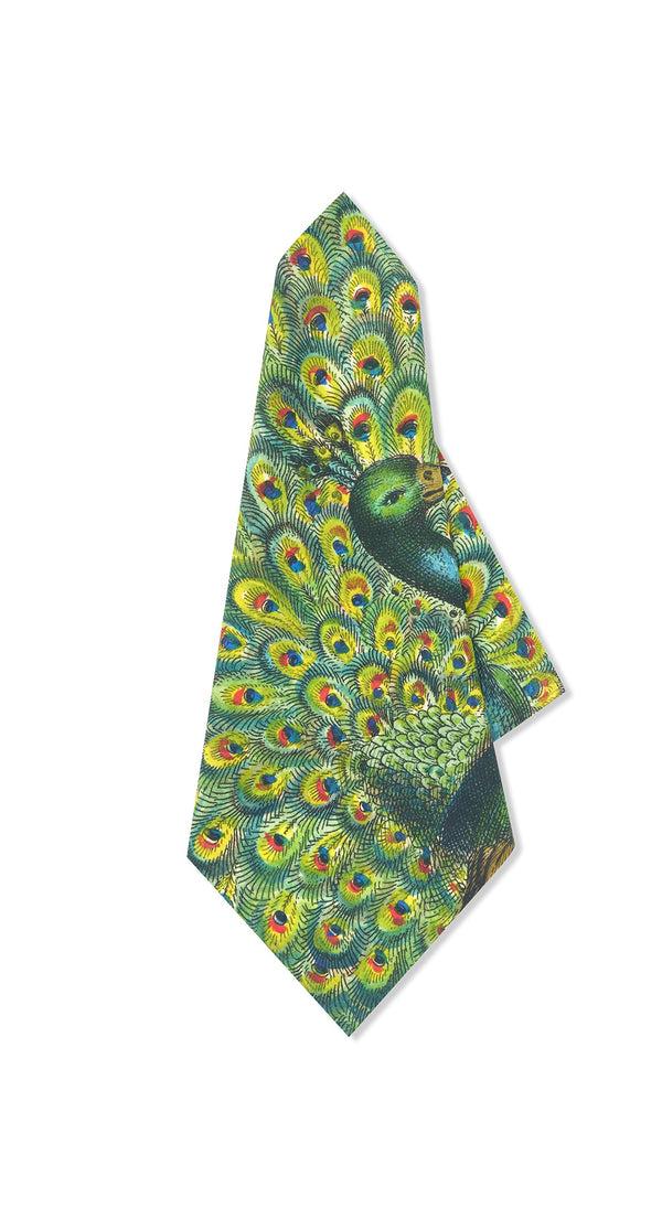 summerill & bishop S&B x John Derian 'Peacock' Linen Napkin 50x50cm