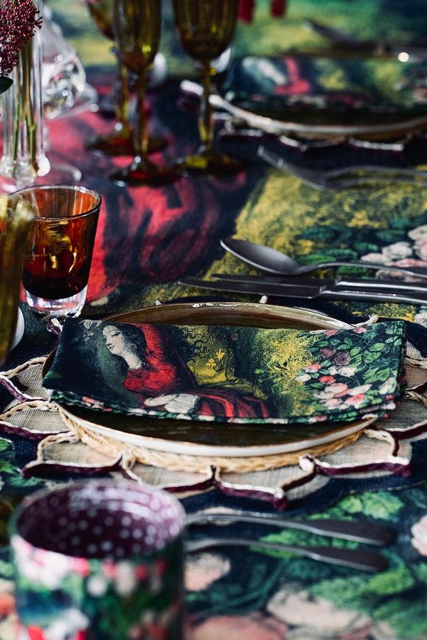 Summerill & Bishop S&B X John Derian 'Sleeping Beauty' Linen Tablecloth