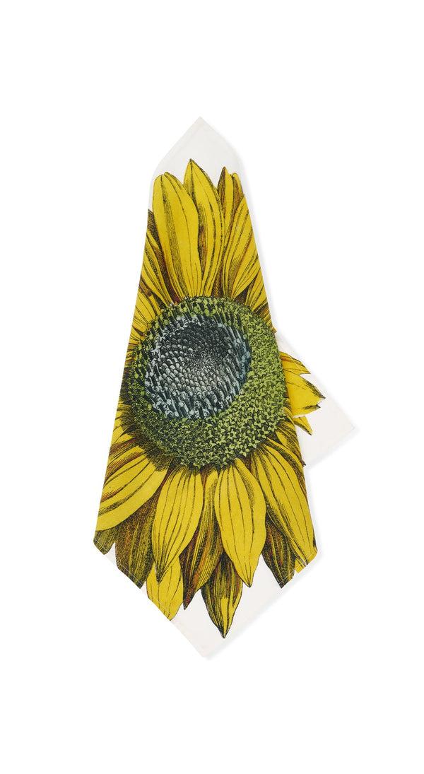 summerill & bishop S&B x John Derian 'Sunflower' Linen Napkin 50x50cm