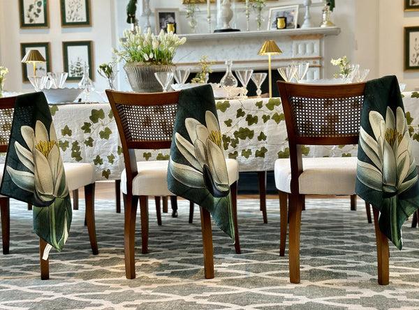 Summerill & Bishop S&B X John Derian 'Water Lily' Linen Napkin 50x50cm