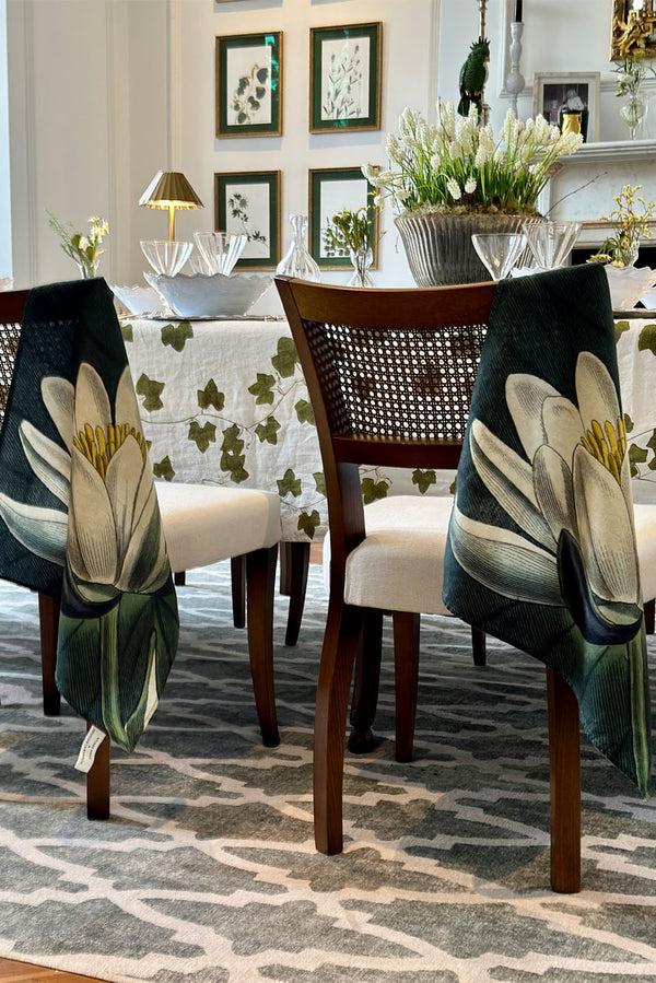Summerill & Bishop S&B X John Derian 'Water Lily' Linen Napkin 50x50cm