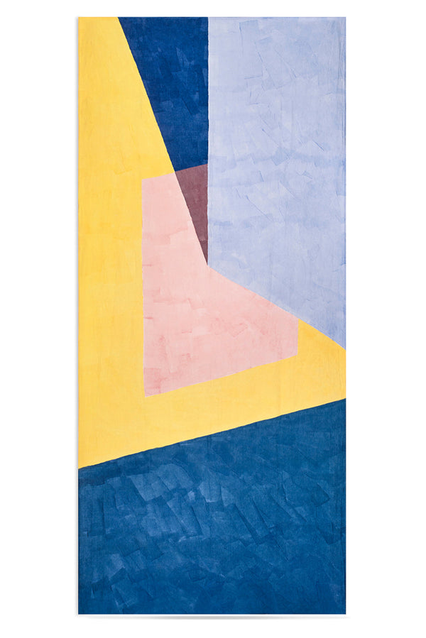 summerill & bishop "Sails" Block Colour Linen Tablecloth in Multicolours